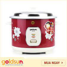 Nồi cơm điện Goldsun GR-118C 1.8L, Nắp rời, Màu đỏ
