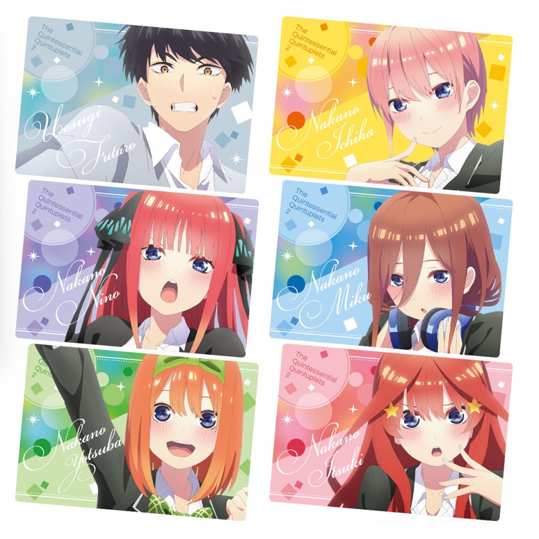 Card nhân phẩm Wafer 1 Gotoubun no Hanayome - BANDAI