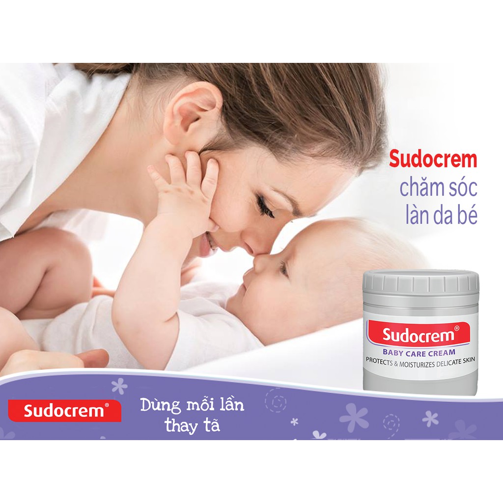 KEM CHỐNG HĂM TÃ SUDOCREM BABY CARE CREAM Hộp 60g - Minpharmacy