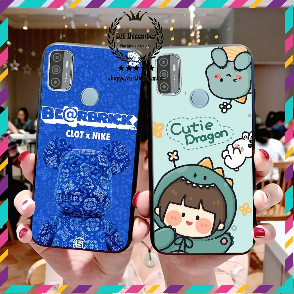 Ốp lưng Oppo A53 in hình 3D lucky, gấu Brick xinh xắn - KHÔNG NÊN BỎ LỠ