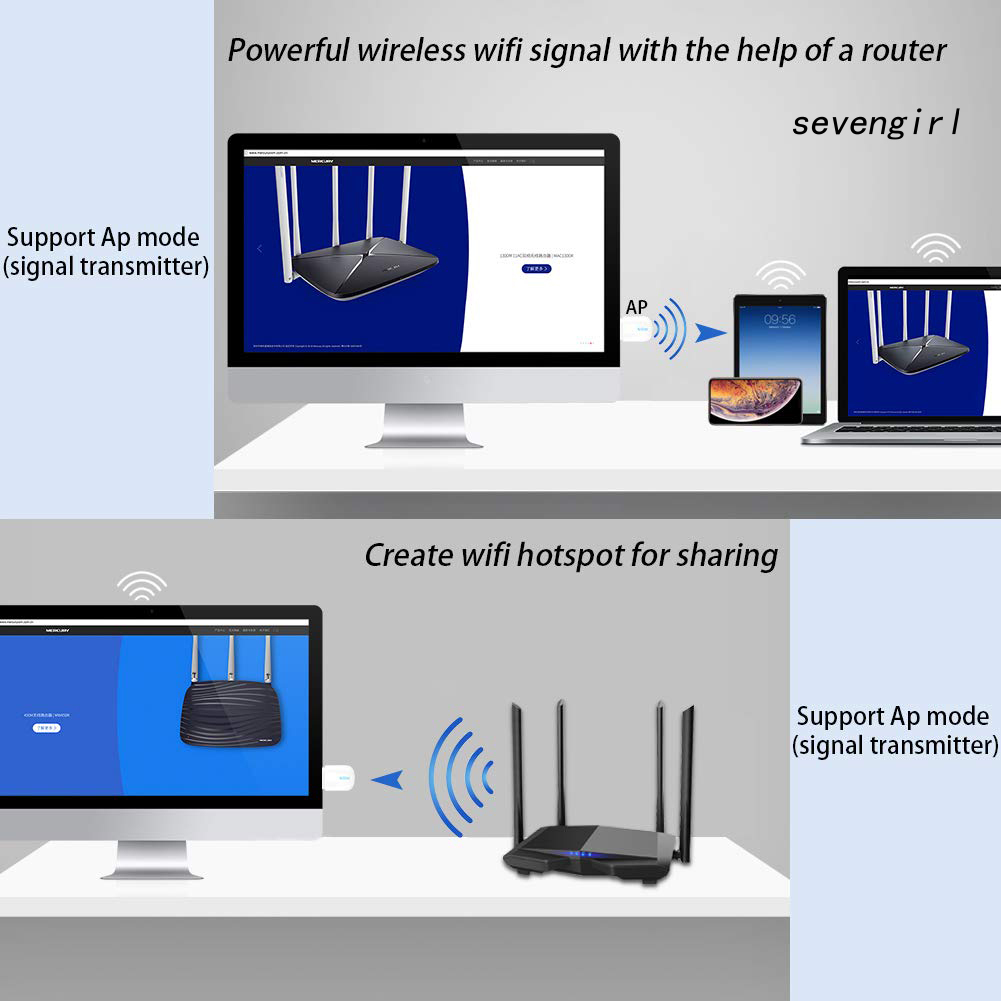 Usb Wifi Băng Tần Kép Sev-Usb 2.4g / 5g Bluetooth 4.2 Dongle Cho Pc Laptop | BigBuy360 - bigbuy360.vn