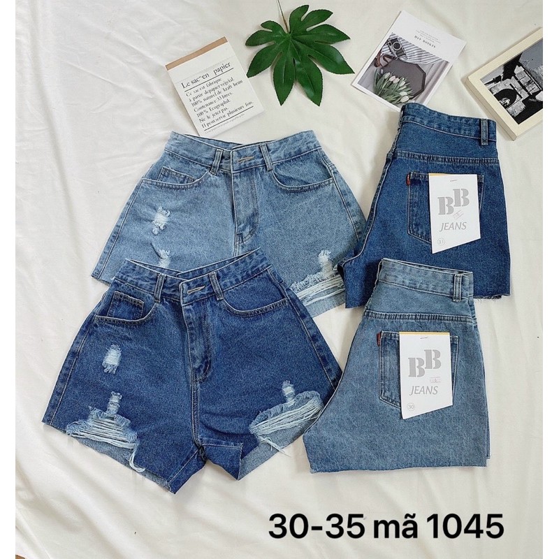 Quần short jean nữ rách size đại hàng vnxk MS1045 thời trang bigsize 2KJean