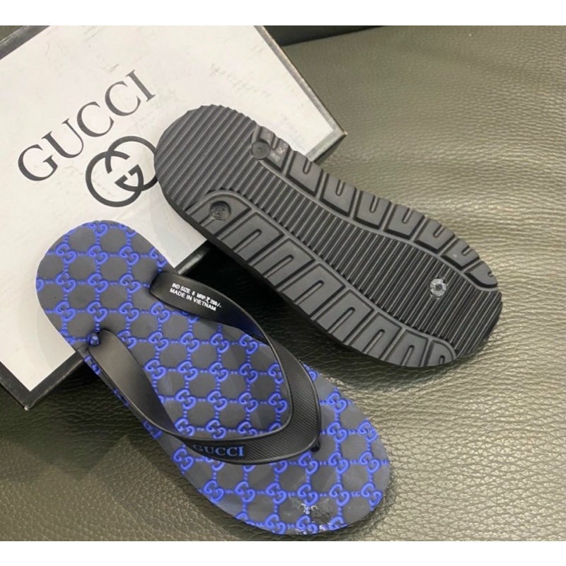 Dép tông GC đi biển thời trang nam đế cao su, Dép kẹp mùa hè phong cách trẻ trung cá tính có hoạ tiết btshop từ 40 - 46