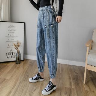 quần jeans nữ lưng cao ống đứng