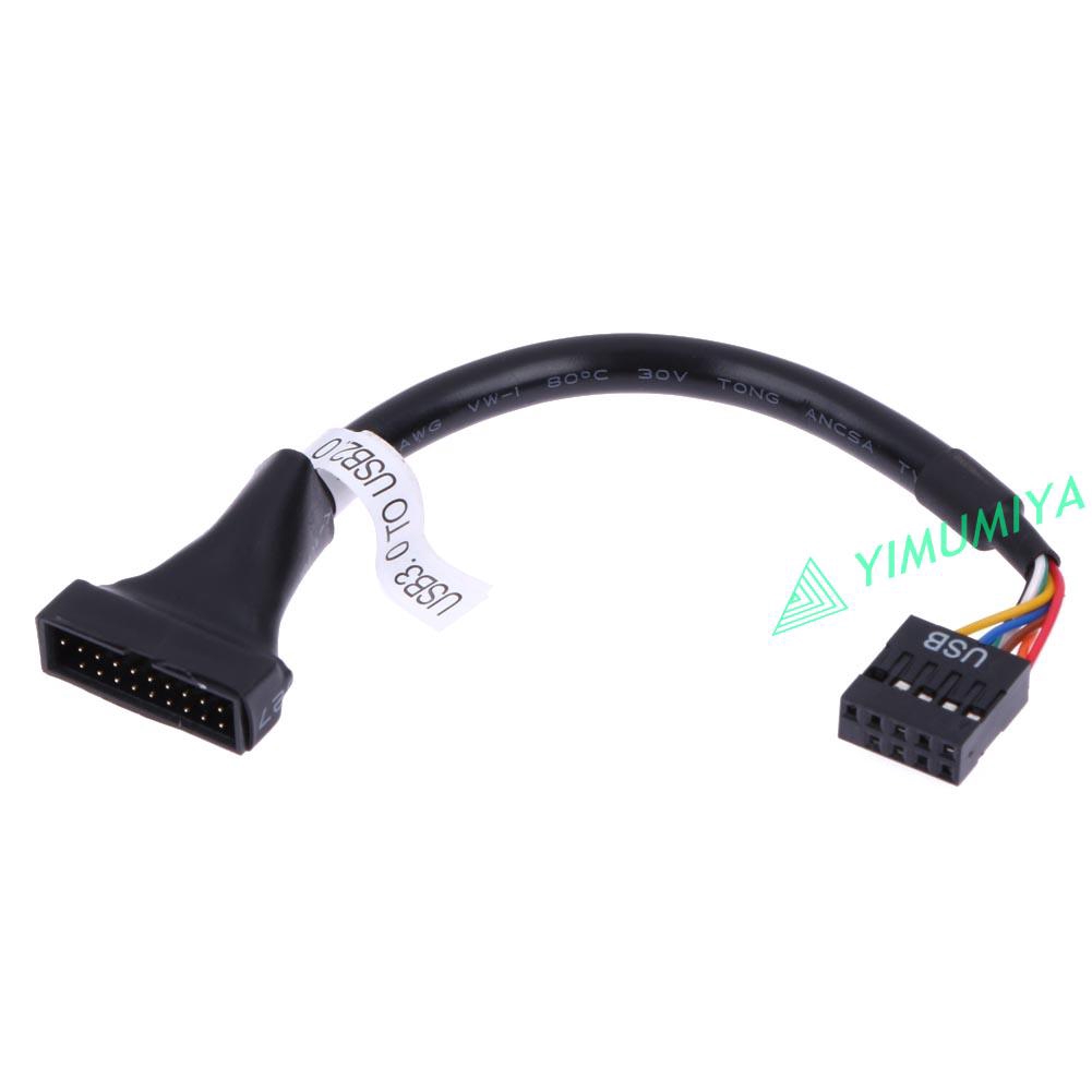 YI USB 3.0 20 Pin Male to USB 2.0 9 Pin Motherboard Female Cable | BigBuy360 - bigbuy360.vn