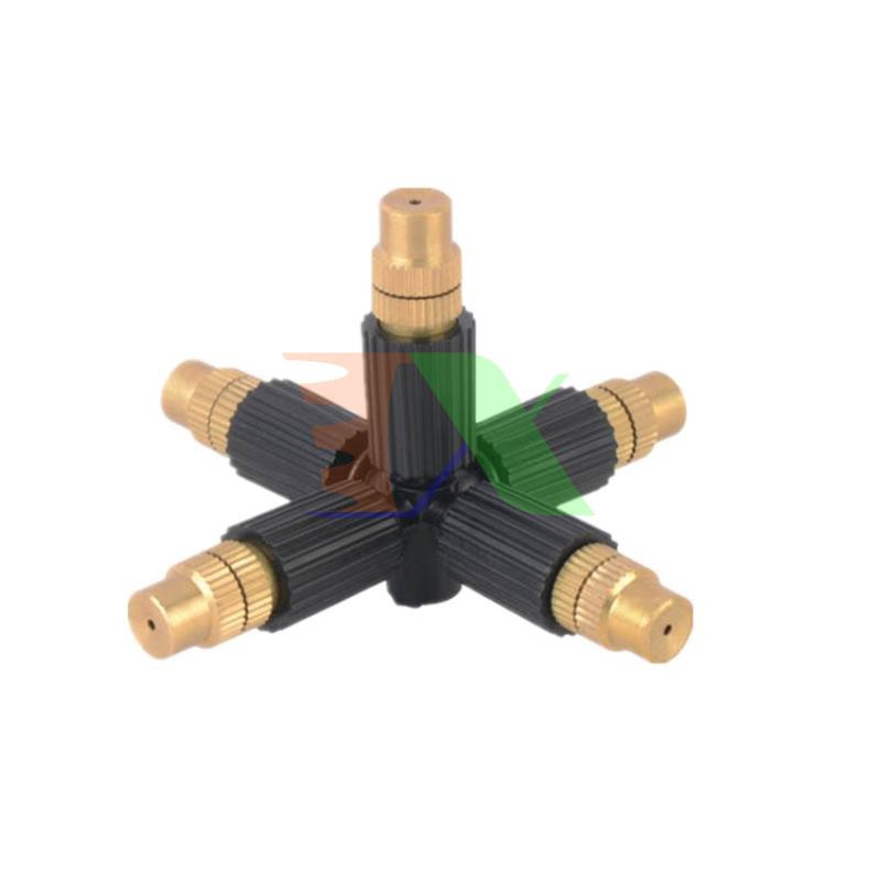 Bộ béc tưới treo 5 đầu tưới phun sương bằng đồng (250Lit/h) + khởi thủy ren 21mm