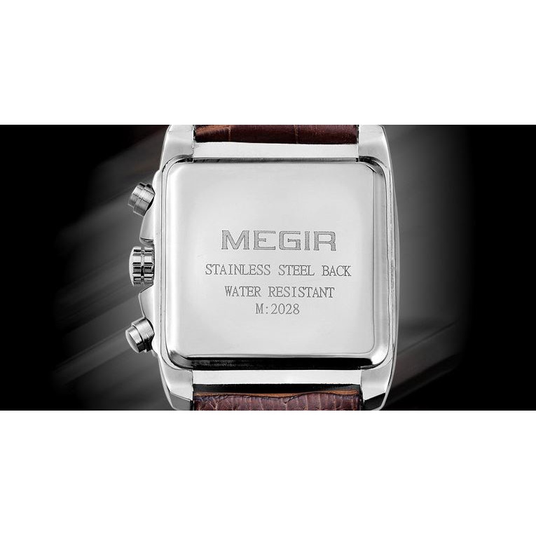 Đồng hồ dây da chống nước thạch anh < MEGIR > chống nước thiết kế thời trang đẳng cấp thể thao SPORT | BigBuy360 - bigbuy360.vn