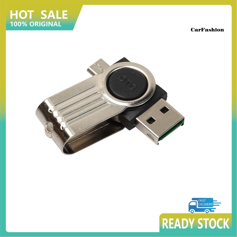 Đầu Đọc Thẻ Otg Micro Usb Sd Tf Cho Điện Thoại