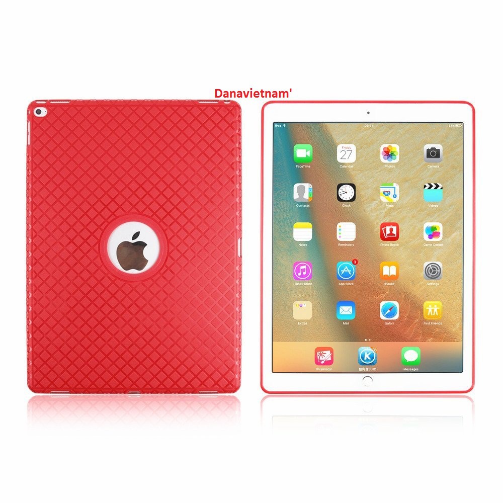 Bao da iPad New 2017/iPad Pro 9.7''/iPad Air/iPad Air 2/iPad Mini123/iPad Mini4/ xoay 360 độ ví (đỏ) tặng bút cảm ứng