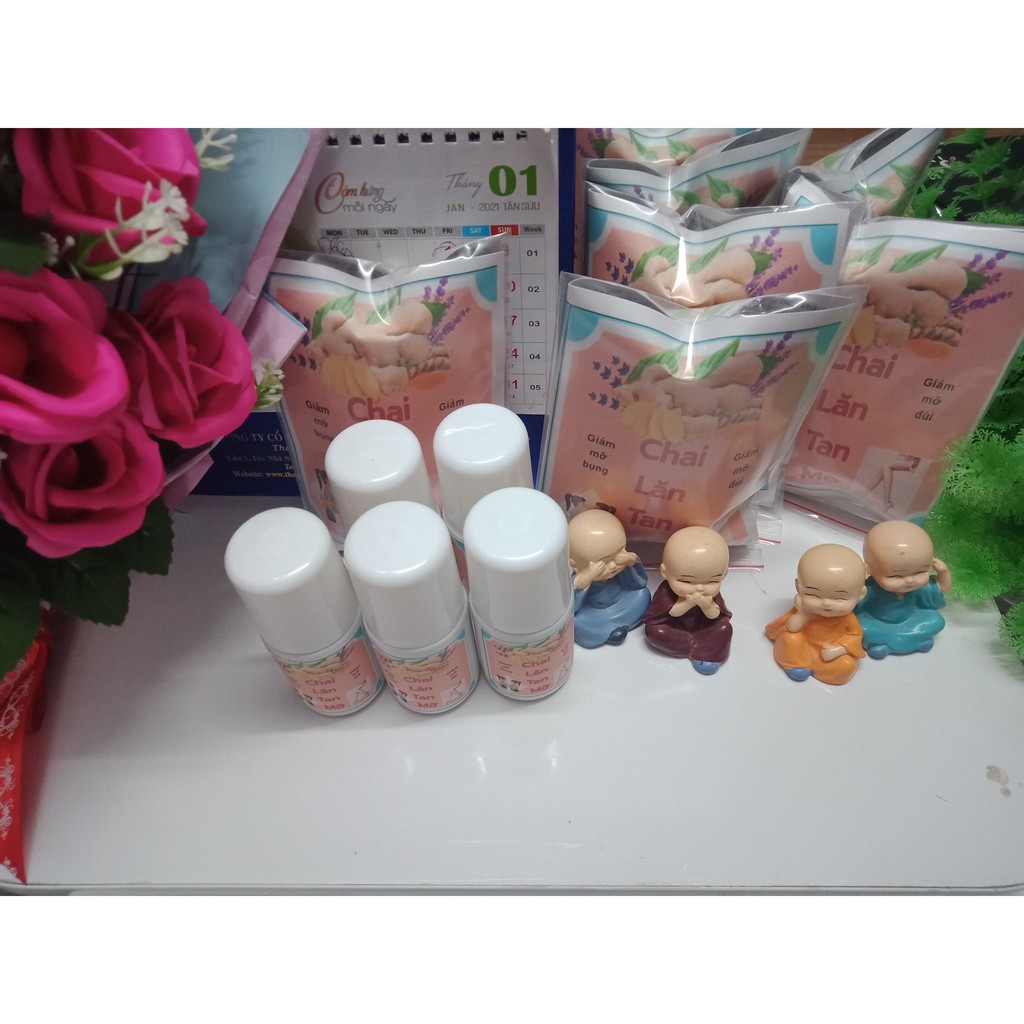 ( GIÁ SỈ ) COMBO 5 Chai lăn Tan Mỡ 50ml, Giảm Mỡ Bụng, Đùi