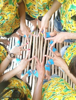 áo sơ mi trái cây dưa hấu vàng đỏ