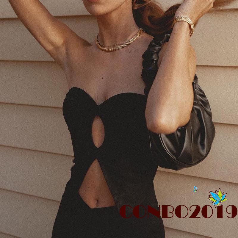 Áo Ống Cổ Chữ V Màu Trơn Thời Trang Dành Cho Nữ