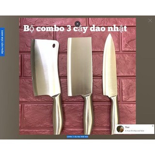 Combo 3 cây dao nhật inox - Bộ dao inox