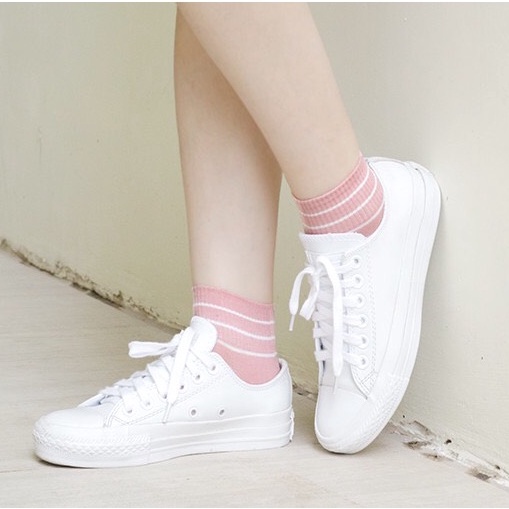 tất nữ cổ ngắn cute Hàn Quốc set 5 đôi hồng CAMILA T18