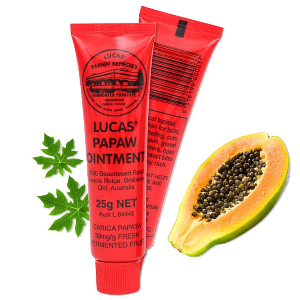 Kem Bôi Đa Năng Ngoài Da Đủ Đủ Lucas Papaw Ointment 25g Của Úc Phù Hợp Mọi Loại Da