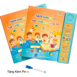 Sách điện tử song ngữ, sách điện tử thông minh cho bé phiên bản mới nhất 2022 nâng cấp +++