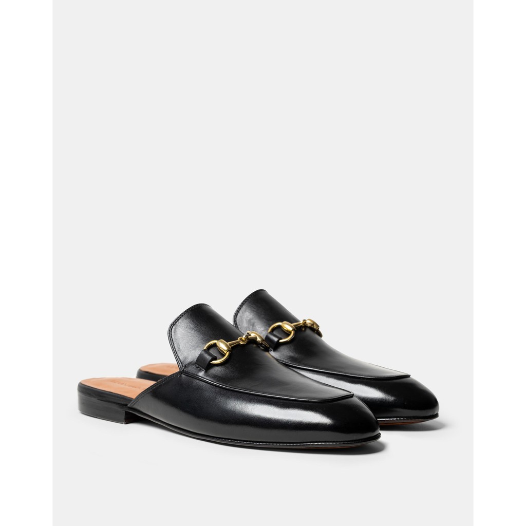 Giày sục nam sang trọng Slippers da nhập khẩu thương hiệu Leonardo