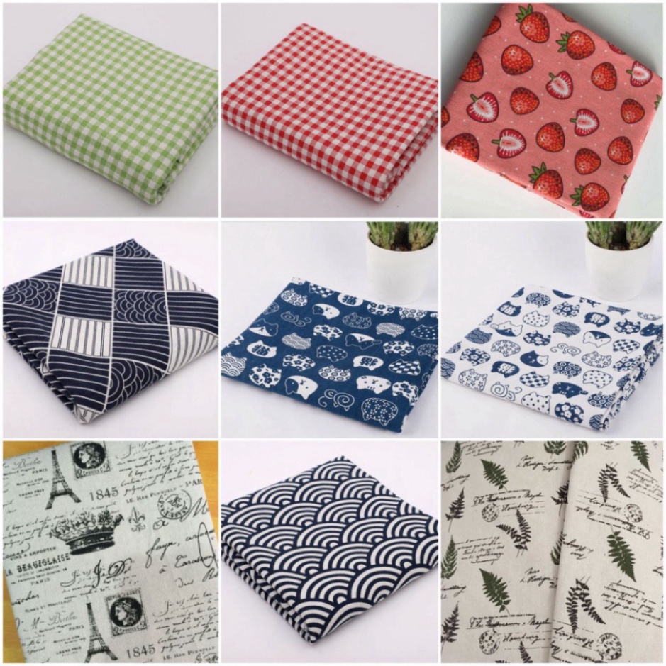 1M-1M5 KHĂN TRẢI BÀN vải họa tiết hiện đại, vintage. vải bố thô dày làm đồ handmade, may rèm, thảm trải picnic