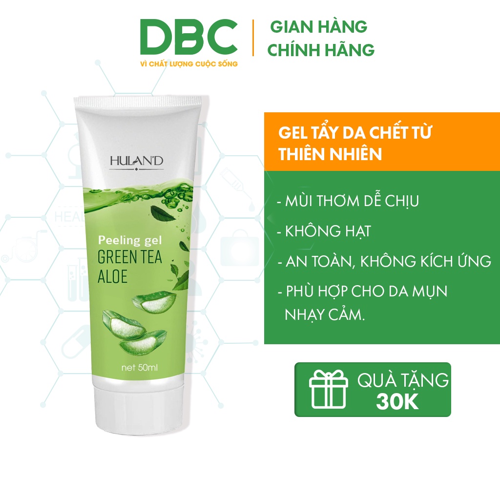 Tẩy Tế Bào Chết Mặt Dạng Gel Hulan'd DƯỢC BẢO CHÂU Làm Sạch Tế Bào Chết Se Khít Lỗ Chân Lông Dùng Cho Mọi Loại Da 50ml