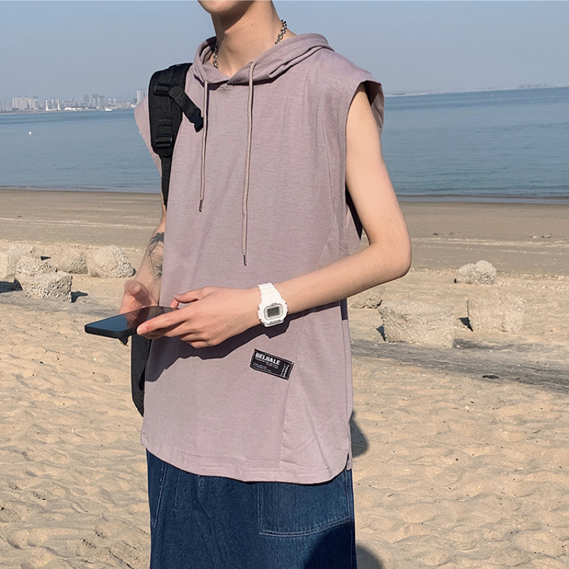 Áo hoodie không tay thời trang Hàn Quốc trẻ trung cá tính cho nam