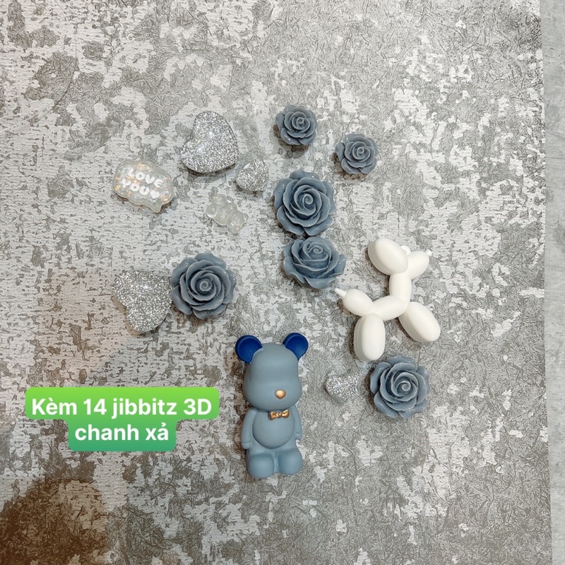 Dép Cross nữ Bearbrick kèm Sticker sang chảnh bản cao cấp đế 5cm.
