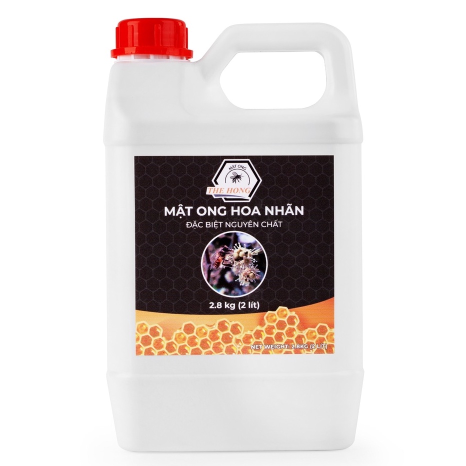 MẬT ONG HOA NHẴN ĐÓNG CAN 2 LÍT CAO CẤP CHUẨN 100% - THẾ HỒNG HONEY