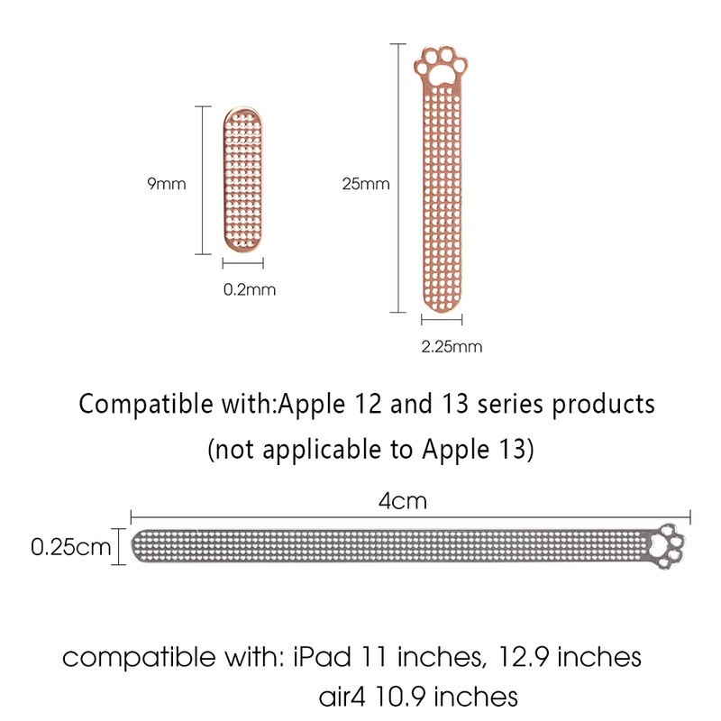 Bộ 8 Miếng Dán Chống Bụi Bảo Vệ Cho for iphone 12 13 Series For iPad Air 4 10.9 11 12.9 inch