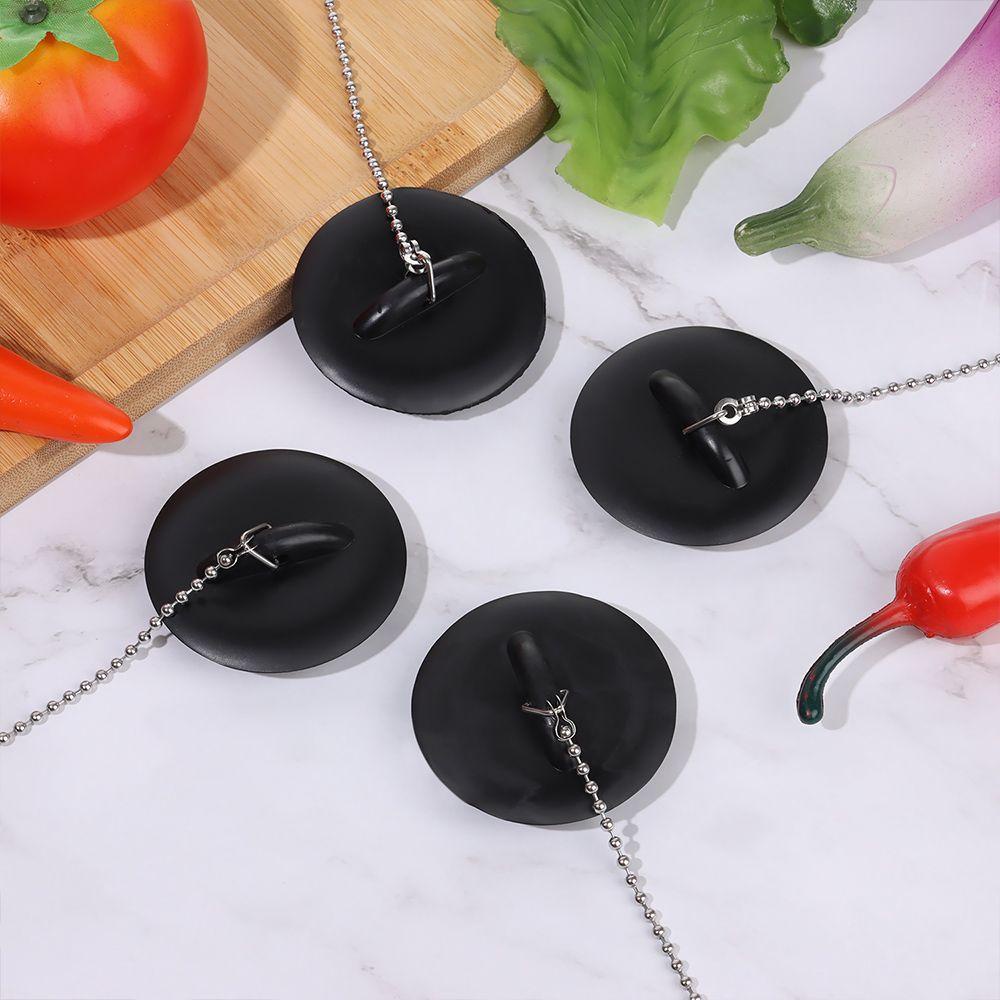 PISTA Vỏ Bọc Cống Thoát Nước Bồn Rửa Chén Hình Tròn Siêu Bền Kèm Dây Xích Tiện Dụng