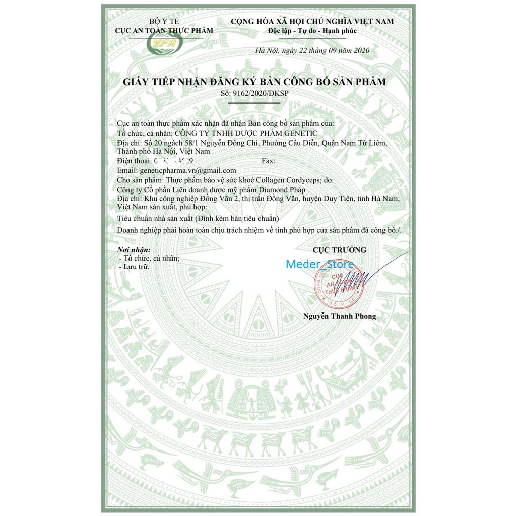 Nước uống trắng da Collagen Cordyceps [Viện Hàn Lâm, Hộp 20 gói] | BigBuy360 - bigbuy360.vn