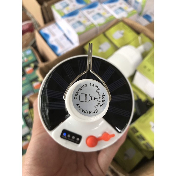 Bóng đèn 100W tích điện năng lượng mặt trời 100W siêu sáng Có Điều Khiển Từ Xa, có thể Sạc