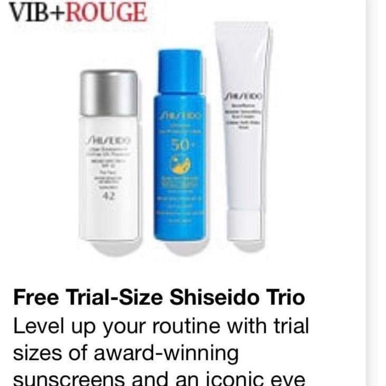 [ Bill Sepho.ra ] Sét dưỡng da Shiseido  3 Món Trial Size