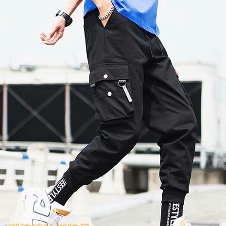 【M-5XL】Quần Jogger Túi Hộp Nam Màu Trơn Phong Cách Thể Thao Hàn Quốc Thời Trang Cho Cargo simple quần dài nam thể thao bigsize bình thường quần jean nam slimfit
