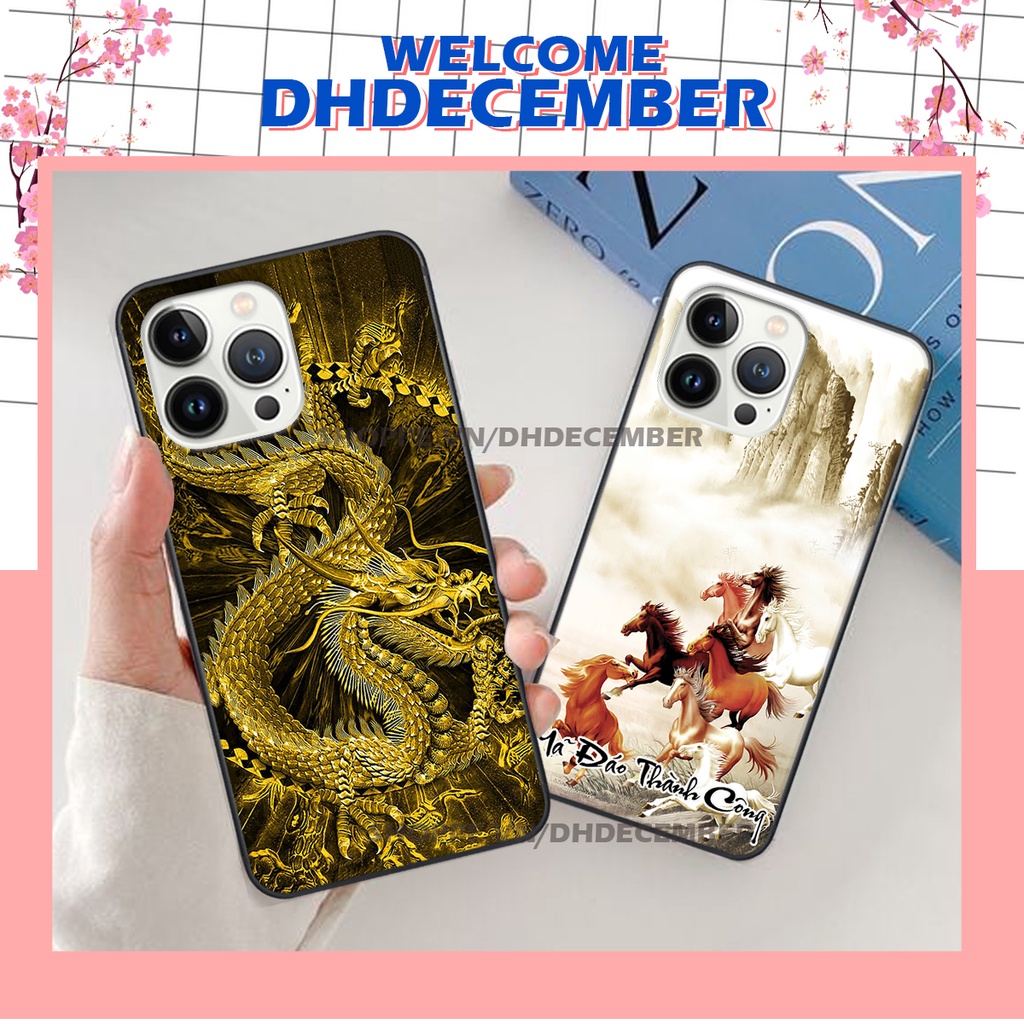 Ốp lưng iphone 12 PRO / 12 PRO MAX in hình thư pháp tâm an vạn sự an ,mã đáo thành công SIÊU CHẤT