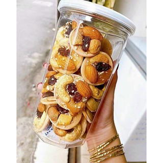 BÁNH ĐỒNG TIỀN HẠT ĐIỀU MÈ NHO NGON