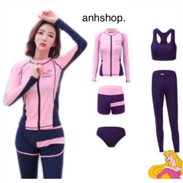 ( Có sẵn + hình check thật ) sét bơi cỡ lớn 5 mảnh phong cách mới