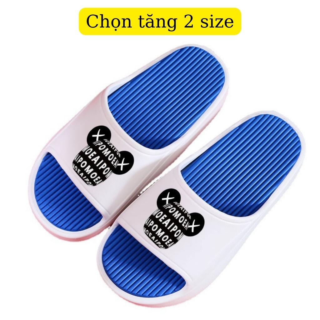 Dép cao su non Eva bánh mì mặt gấu X chọn tăng 2 size