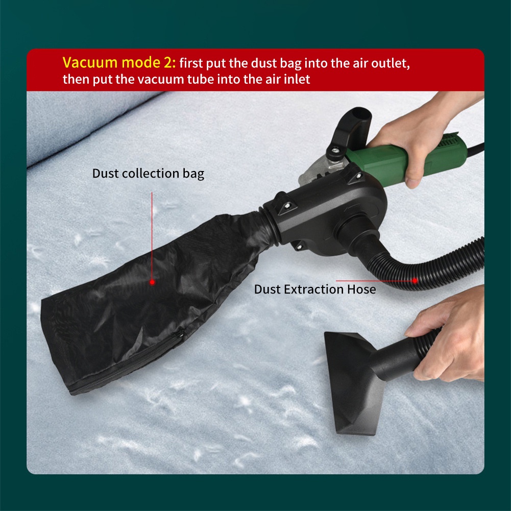Máy Mài Góc 2 Trong 1 Biến Thành Máy Thổi/ Hút Bụi Dụng Cụ Điện Đa Năng Phụ Kiện Đôi Top11.vn