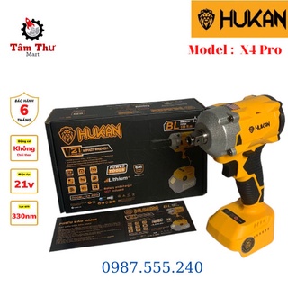 Thân máy siết bulong pin 21v hukan x4 pro lực siết 330nm