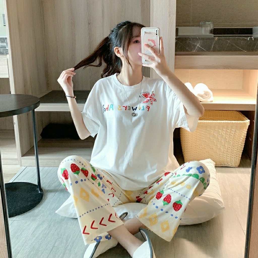 Đồ bộ bò sữa caro hot trend form rộng chất cotton co giãn tốt thoáng mát dáng dài thời trang Hàn Quốc chất lượng