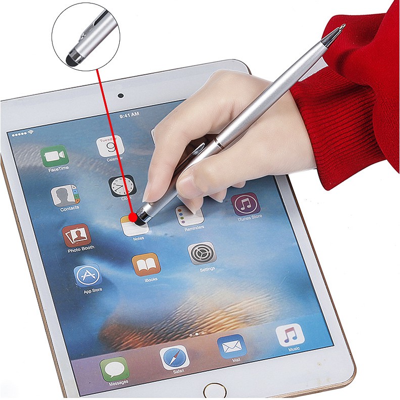 (KT0485) Bút Cảm Ứng Đa Năng FONKEN 2 Trong 1 Dùng Cho Điện Thoại/ Máy Tính Bảng/ Ipad