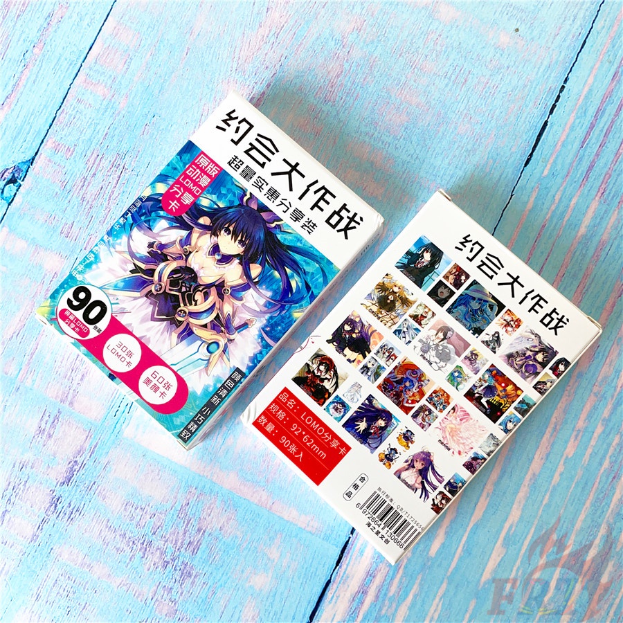 ❤ Set 90 Tấm Ảnh Lomo Mini Nhân Vật Anime Xinh Xắn ❤ Set 30 Tấm Bưu Thiếp Mini 6.2×6.2cm + 60 Tấm Lomo 3×3.1cm