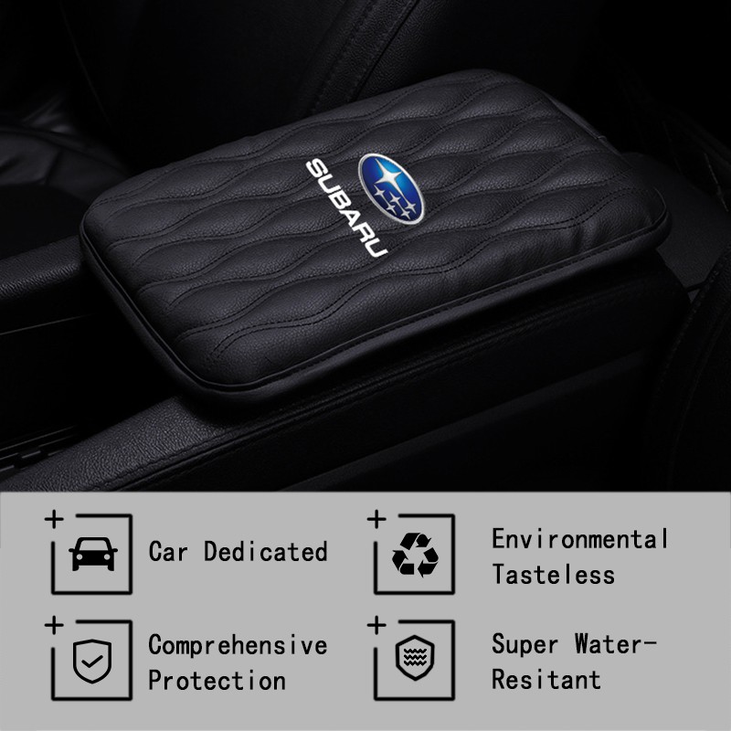 Đệm da lót hộp tỳ tay xe hơi chống nước cho subaru xv forester brz wrx sti levorg outback