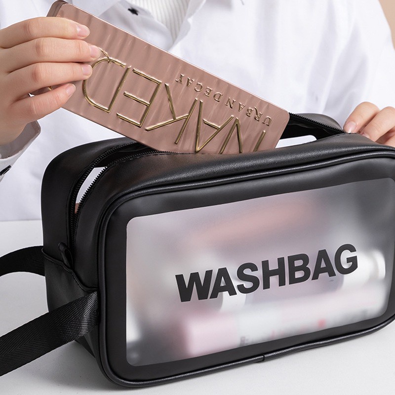 Túi Đựng Mỹ Phẩm Vật Dụng Du Lịch Washbag Chất Liệu PU TPU Chống Thấm 88249 SHOP CR7