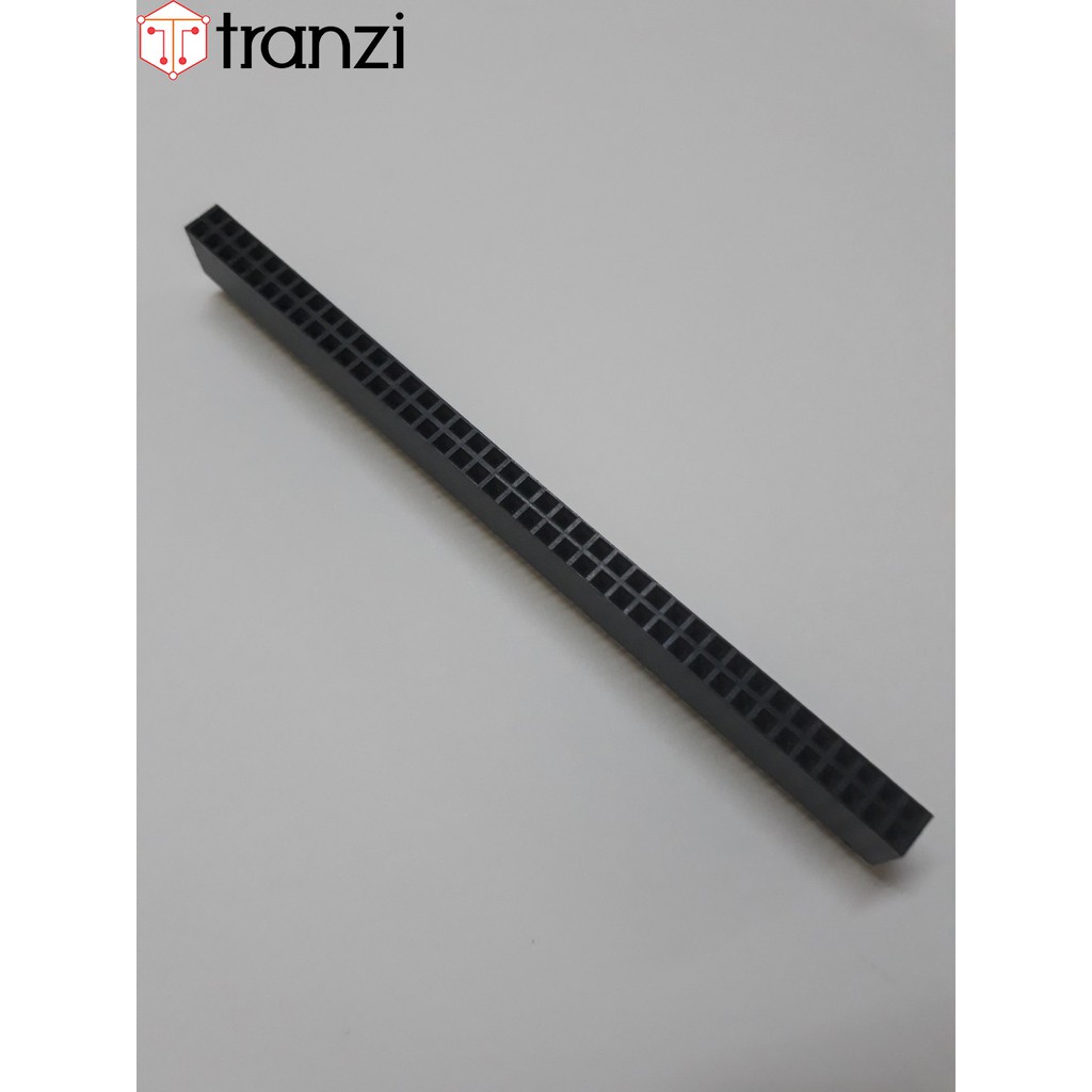 Giăm cắm 2.54mm đôi cái thẳng 2x40P 8.5mm đen - túi 5 cái