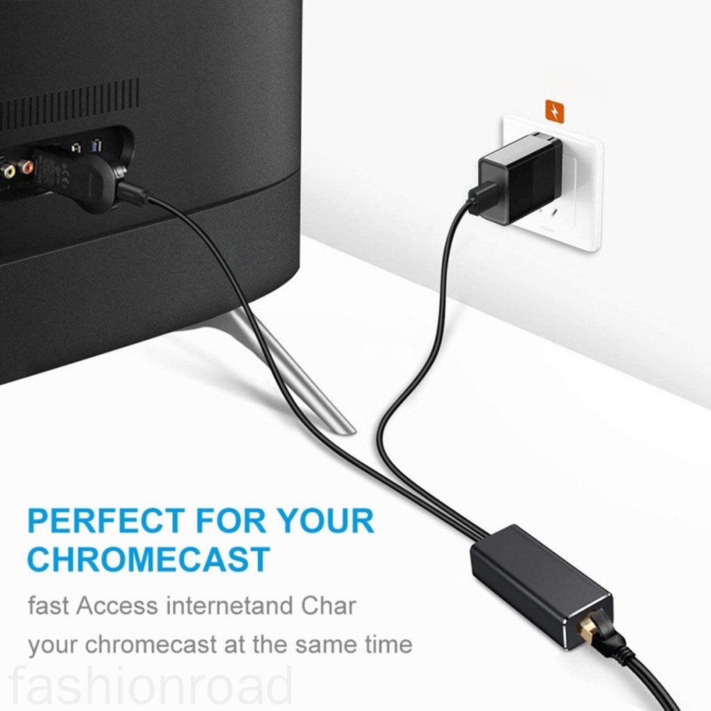 Đầu Chuyển Đổi Micro Usb Sang Rj45 Ethernet Tv Cho Fire Tv / Chromecast