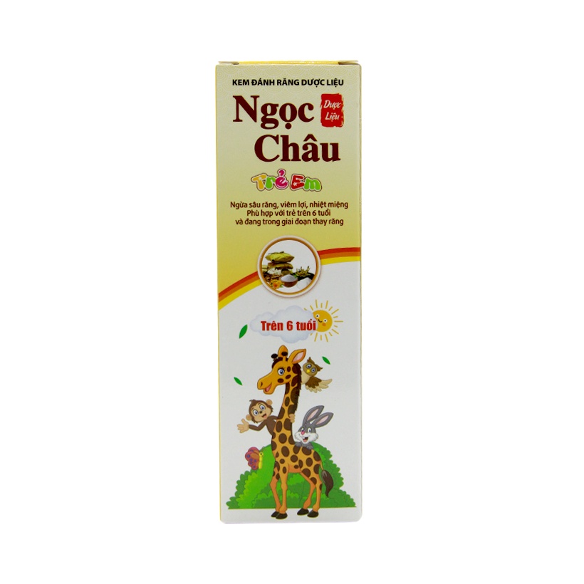 Kem đánh răng dược liệu Ngọc Châu Trẻ Em