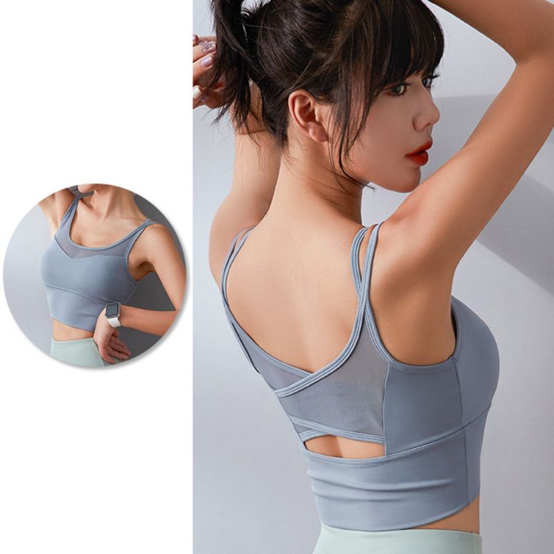 Áo bra thun lạnh chống sốc dây đôi SIÊU XINH, ôm body, tôn dáng, định hình vòng ngực