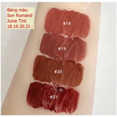 [New][4 Màu Mới 18-25] Son Tint Lì Romand Juicy Lasting Tint Chuẩn Auth | BigBuy360 - bigbuy360.vn