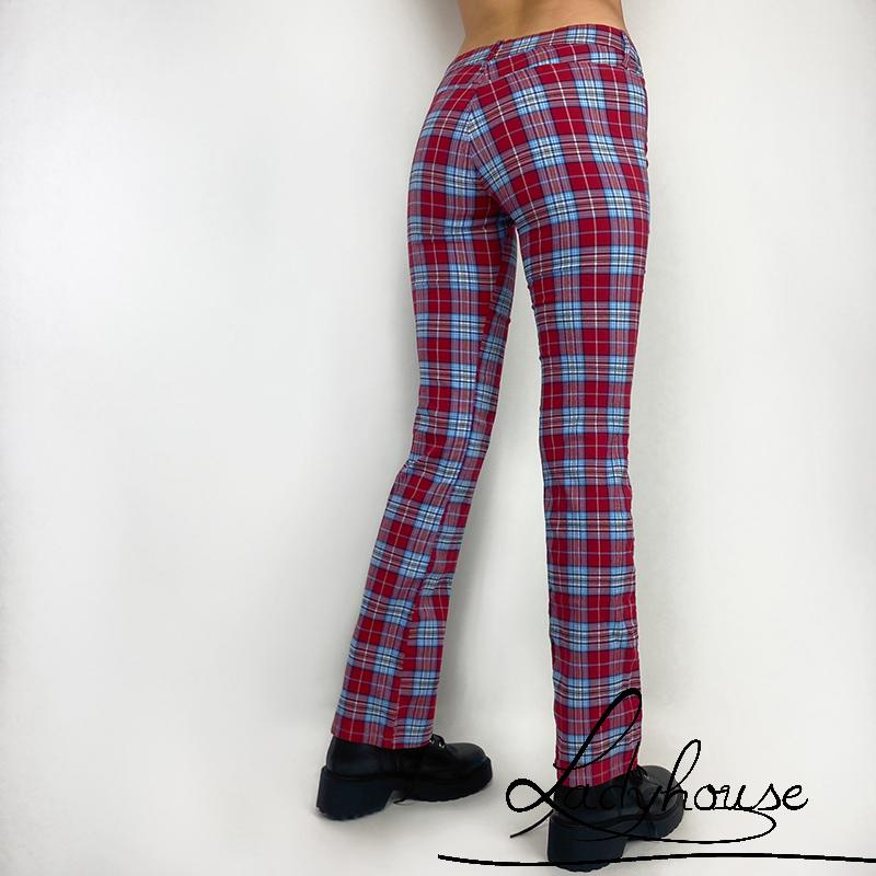 LD-Quần dài midi mỏng họa tiết kẻ sọc đơn giản dễ phối đồ cho nữ