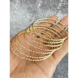 Bộ vòng ximen 7 chiếc có khoá gài kiểu xoắn mạ vàng 18k cao cấp